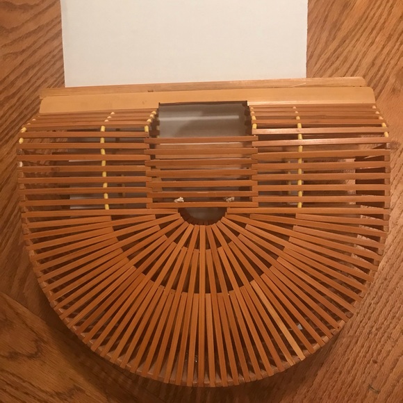 Vintage Handbags - Vintage bamboo purse